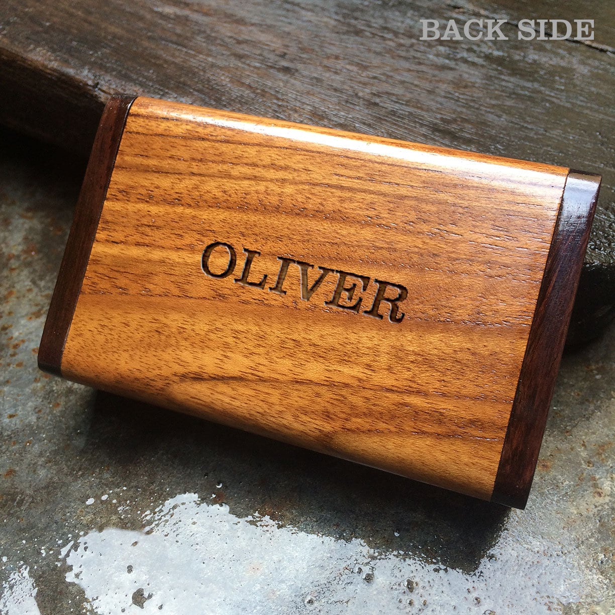 Wooden Cigarette Boxes, Cigarette Case, Cigarette Box, Personalized Cigarette Holder, Smoking accessory ,Engraved Sea Waves